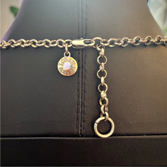 J. Crew Green & Blue Gold-Tone Bib Statement Necklace EUC - Picture 4 of 4